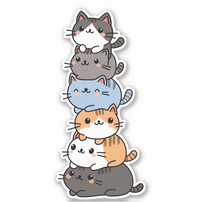 Stack Of Cats (Front)