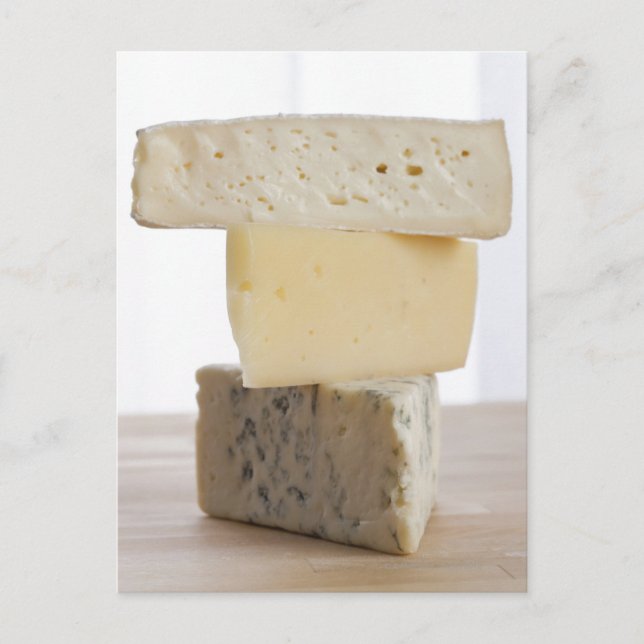 Stack of cheese postcard (Front)