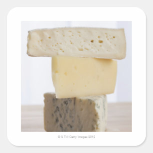 Stack of cheese square sticker