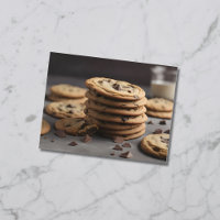 Stack of chocolate chip cookies