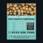 Stack of Firewood, Lumber/Timber/Wood Yard Flyer<br><div class="desc">Stack of Firewood,  Lumber/Timber/Wood Yard Advertising Flyer by The Business Card Store.</div>