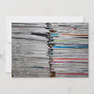 Stack of Magazines Invitation