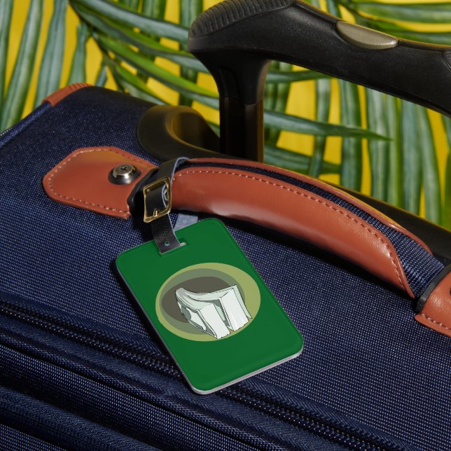 Stack of Money Cash Green Backs Luggage Tag (Front Insitu 1)