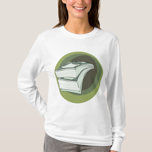 Stack of Money Cash Green Backs T-Shirt (Front)
