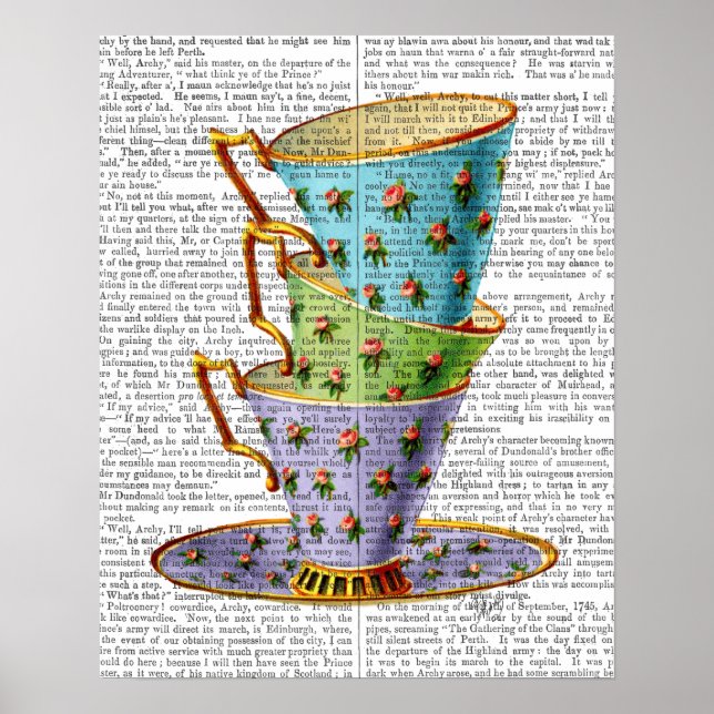 Stack Of Three Vintage Teacups Poster (Front)