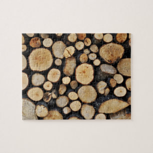 Stack of tree logs jigsaw puzzle