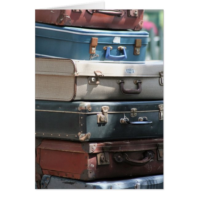 Stack of Vintage Suitcases (Front)