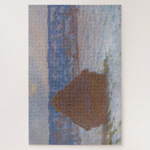 Stack of Wheat (Snow Effect, Overcast Day) (1890-9 Jigsaw Puzzle