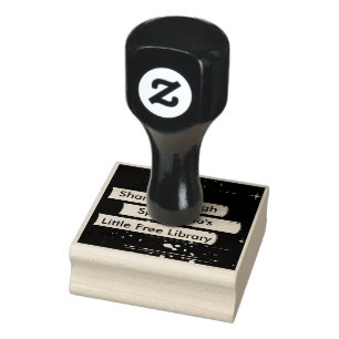 Stacked Books Design Art Stamp