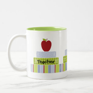 Stacked Books Teacher Mug