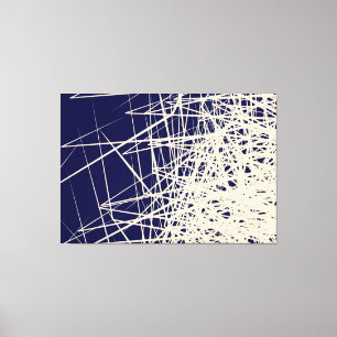 Stacked Boxes Blue - Canvas Print