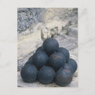 Stacked Cannon Balls Postcard