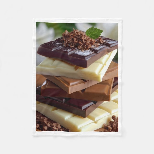 Stacked Chocolate Bars Blanket (Front)