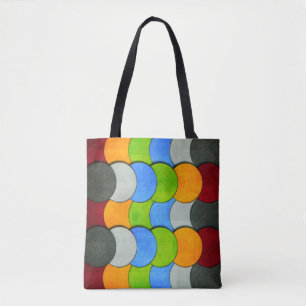 Stacked Circles-Textured by Shirley Taylor Tote Bag
