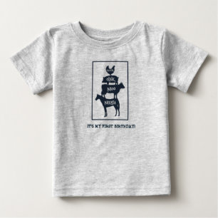 Stacked Farm Animals Personalised Birthday Baby T-Shirt