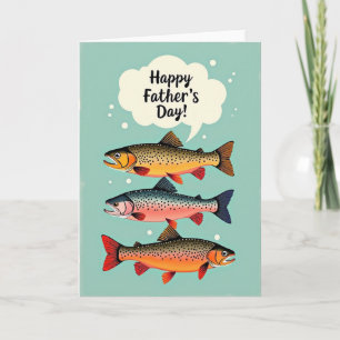 Stacked Fish Sweet Fathers Day Card