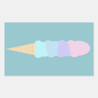 Stacked Ice Cream Cone Vector Stickers