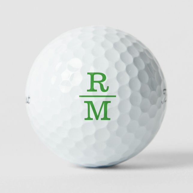 Stacked Initials Monogram Golf Balls (Front)