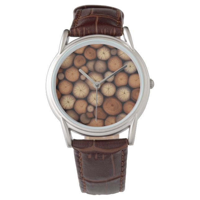 Stacked Logs Watch (Front)