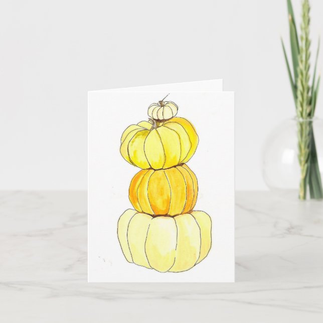 stacked pumpkins card (Front)