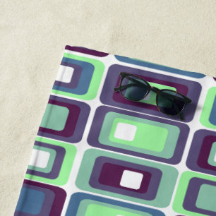 Stacked Rectangles  Beach Towel