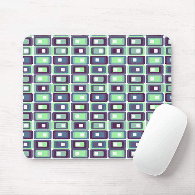 Stacked Rectangles  Mouse Mat (With Mouse)