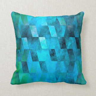 Stacked Sky (turquoise turquoise-green) Cushion
