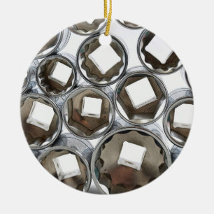 Stacked Sockets Ceramic Tree Decoration