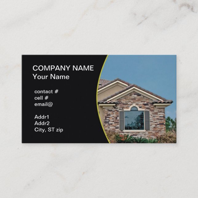 stacked stone wall business card (Front)