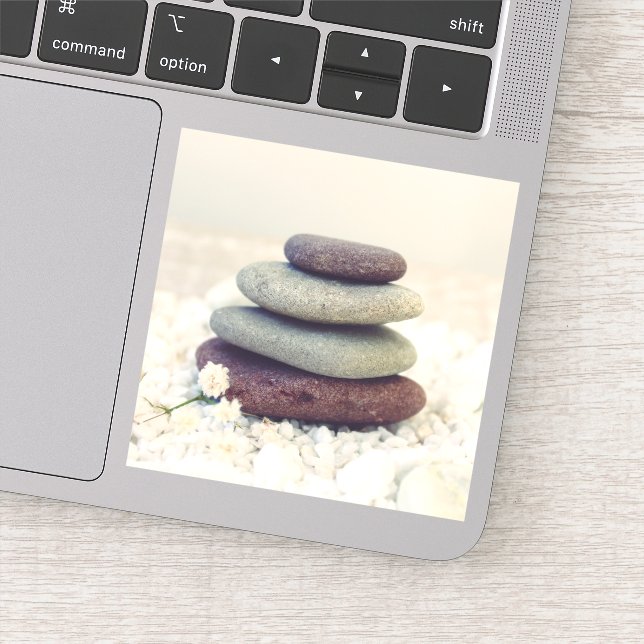 Stacked Stones Meditative Cairn (Detail)