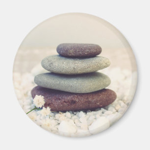 Stacked Stones Meditative Cairn Magnet