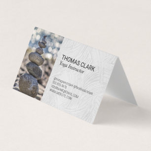 Stacked Stones Zen Yoga Business Card