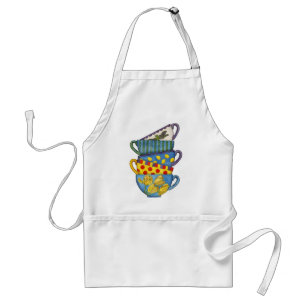 Stacked Teacups Standard Apron