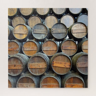 Stacked Wine Barrels Jigsaw Puzzle