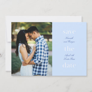Stacked Wording Minimalist Save-The-Date