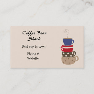 Stacking Coffee Cups Business Card