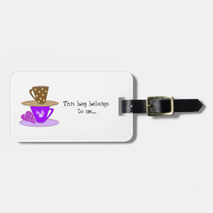 Stacking Teacups Luggage Tag