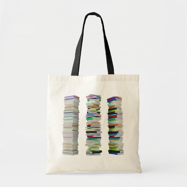 Stacks of Books Tote Bag (Front)