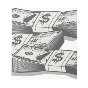 Stacks of Cash Notepad