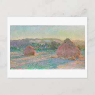 "STACKS OF WHEAT" 1890-91 CLAUDE MONET POSTCARD