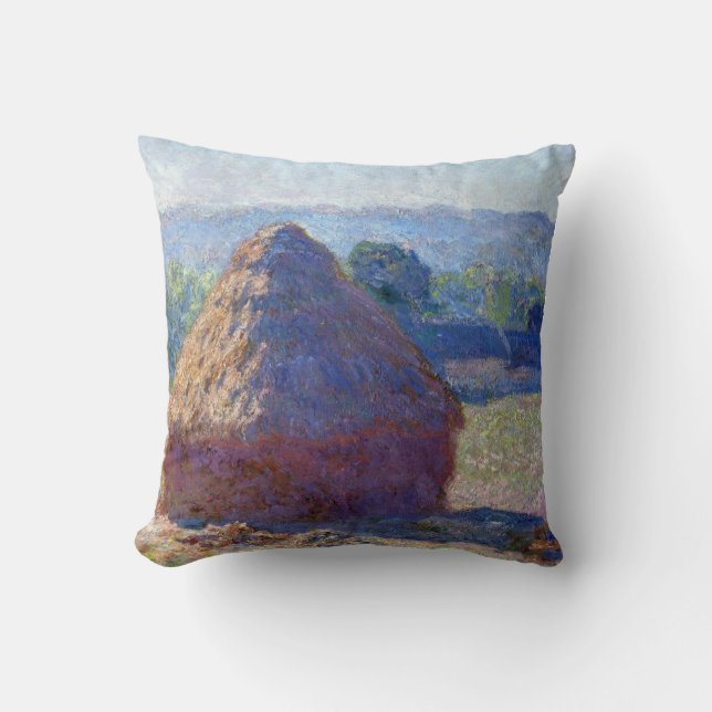 Stacks of Wheat (End of Summer), Monet Cushion (Front)