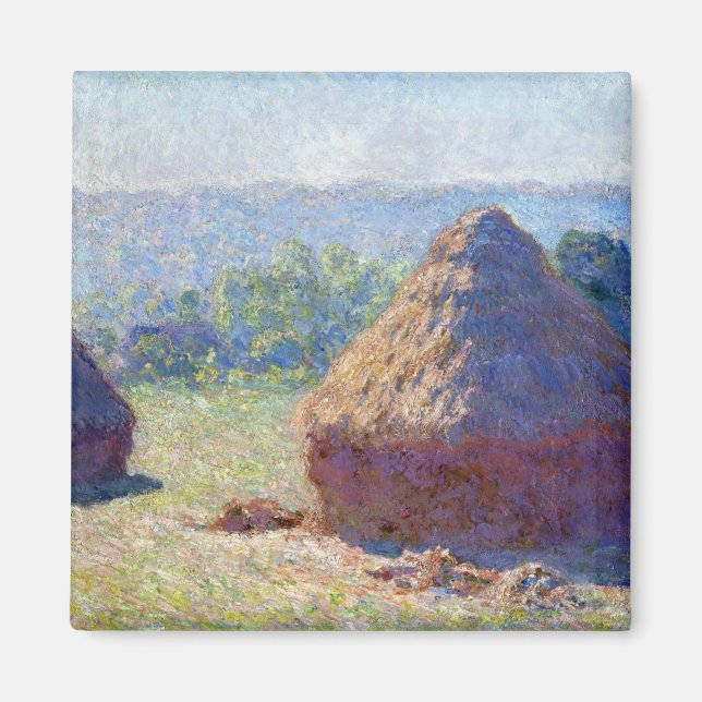 Stacks of Wheat (End of Summer), Monet Magnet (Front)
