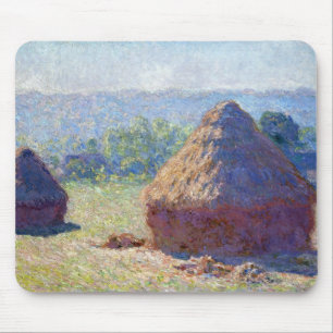Stacks of Wheat (End of Summer), Monet Mouse Mat
