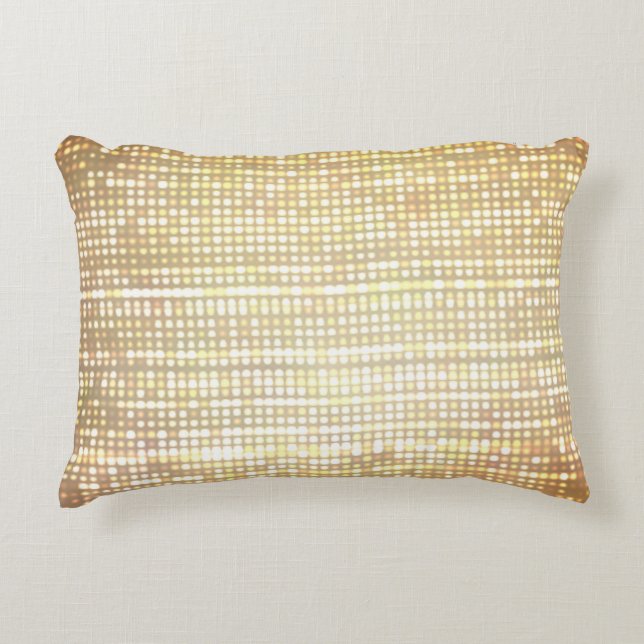 Stadium lights, abstract neon background. decorative cushion (Front)