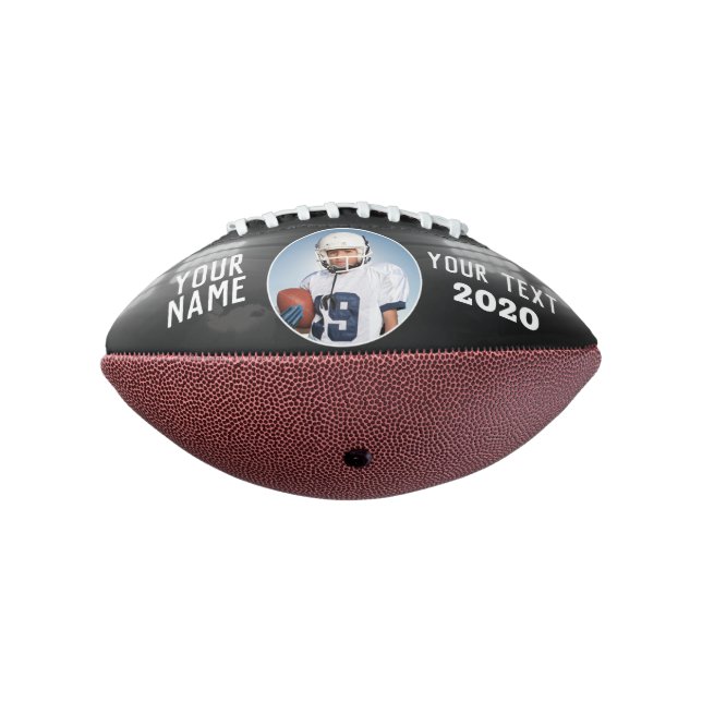 Stadium Lights Custom Football Black American Football (Rotated 270)