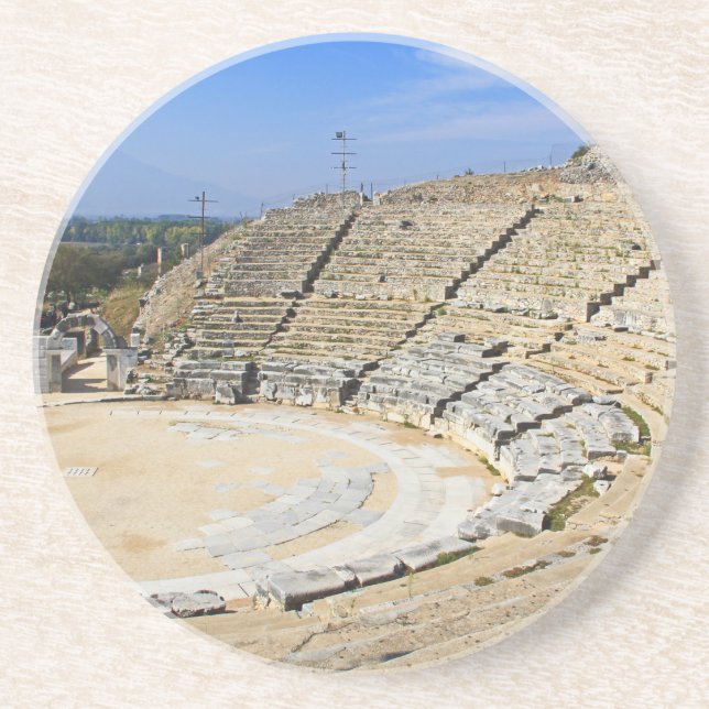 Stadium Ruins in Ephesus, Turkey Round Coaster (Front)