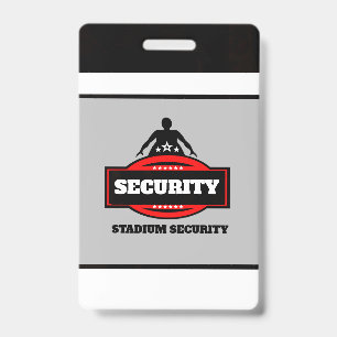 Stadium Security Badge ID Badge