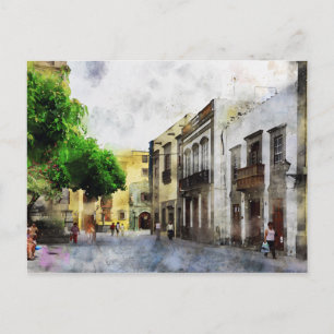 Stadtansicht von Las Palmas de Gran Canaria. Postcard