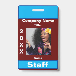 Staff -1 ID badge
