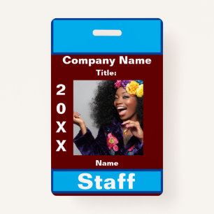 Staff -1 ID badge